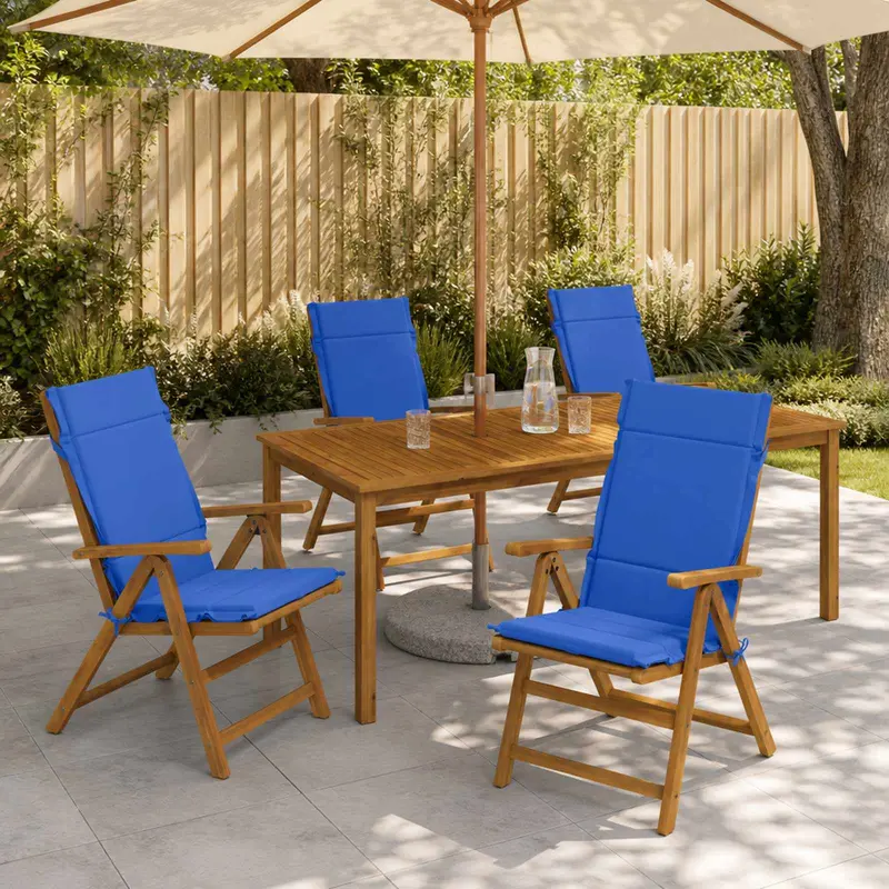 Vidaxl 4-delige hoogrug kussen gemert 4 pcs 100% polyester