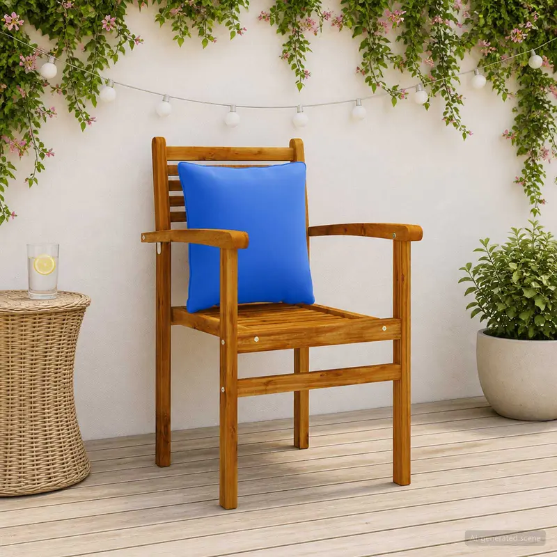 Vidaxl 4-delige rugkussens putten 4 pcs 100% polyester 40 x 40 x 15 cm