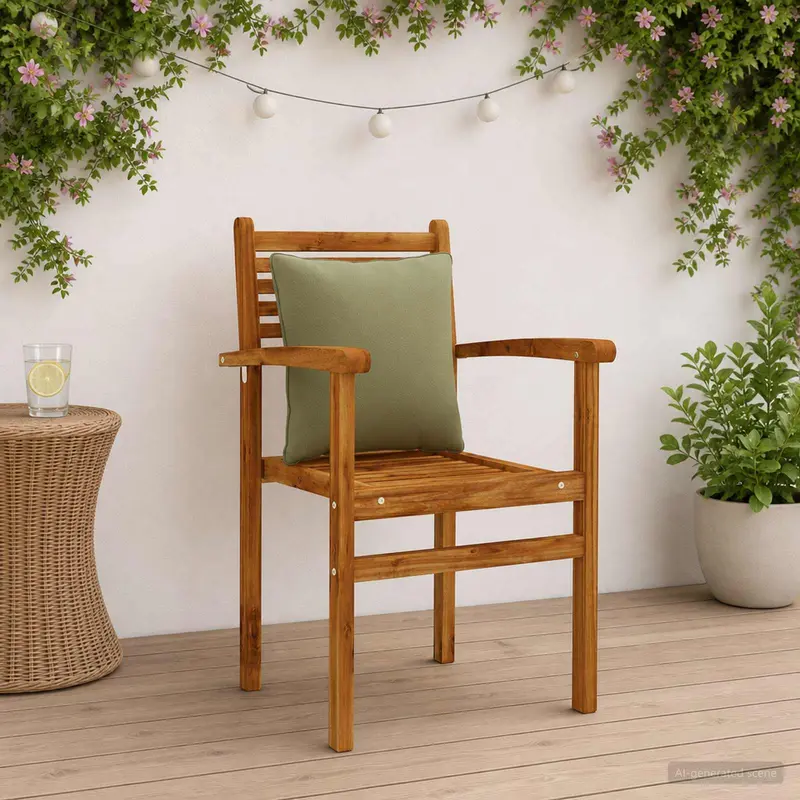 Vidaxl 4-delige rugkussens putten 4 pcs 100% polyester olijfgroen