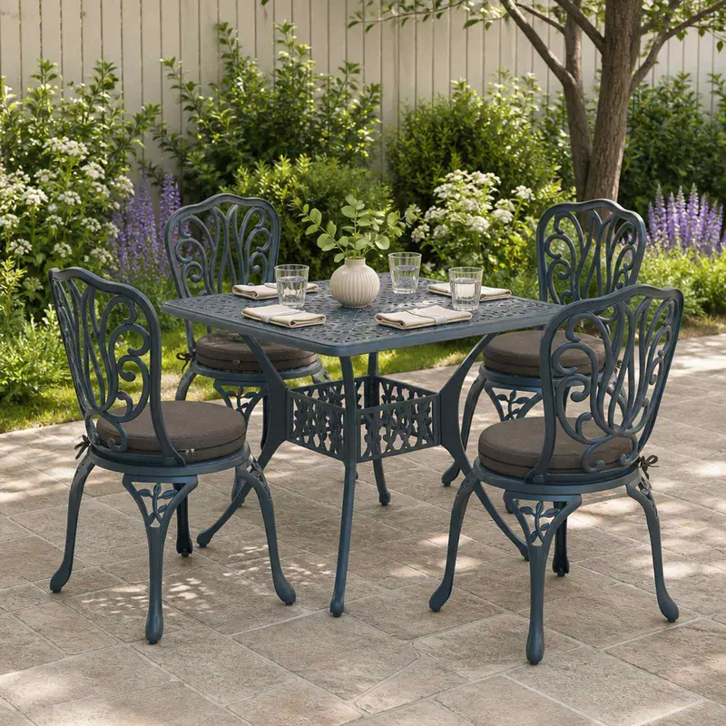 Vidaxl 4-piece zitkussens soest 4 st 100% polyester antraciet
