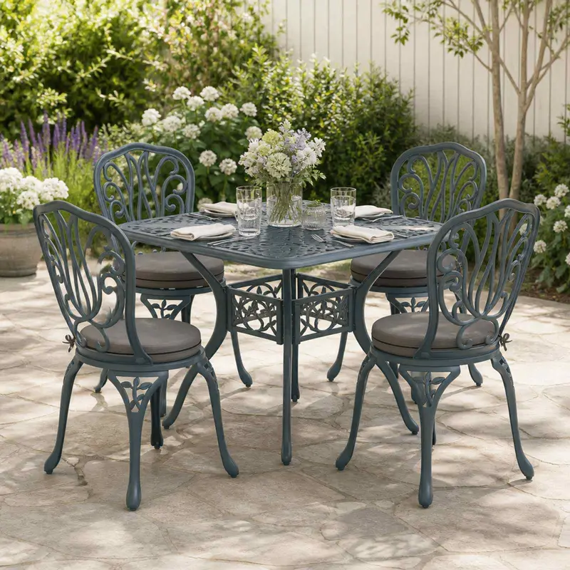 Vidaxl 4-piece zitkussens soest 4 st 100% polyester antraciet