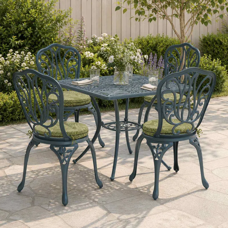 Vidaxl 4-piece zitkussens soest 4 st 100% polyester bladontwerp