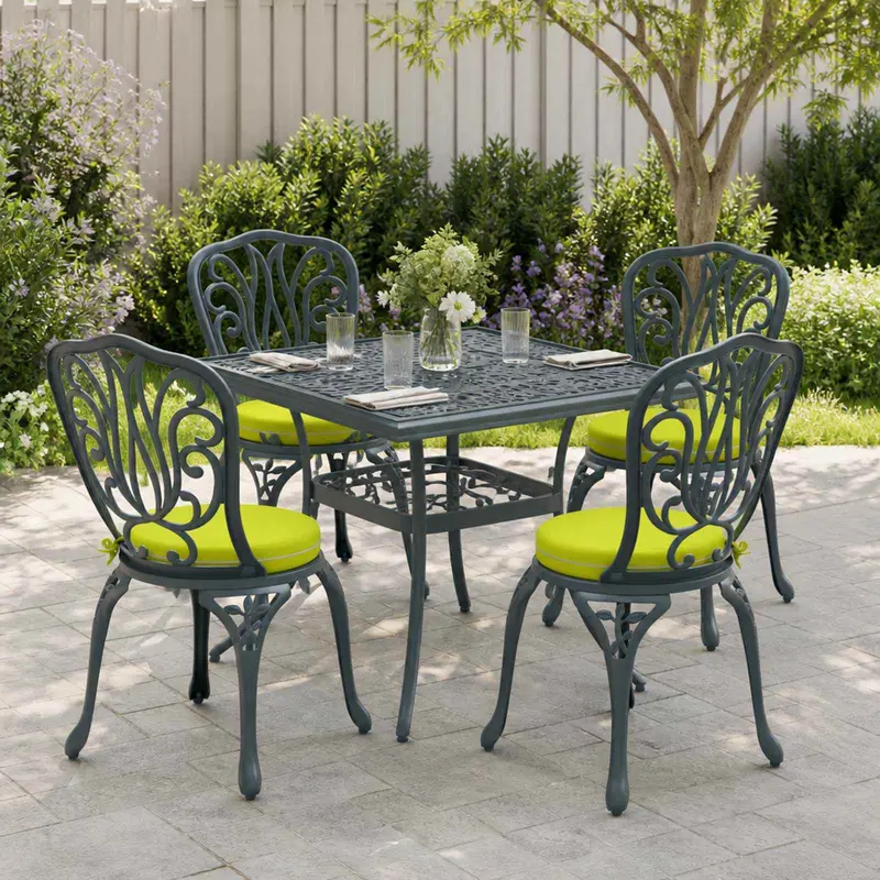 Vidaxl 4-piece zitkussens soest 4 st 100% polyester helder groen