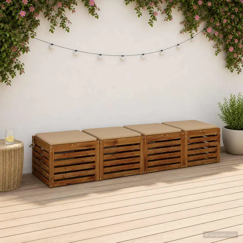 Vidaxl 4-piece zitkussens soest 4 st 100% polyester zand