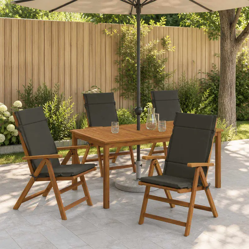 Vidaxl 6-delige hoogrug kussen gemert 6 pcs 100% polyester antraciet