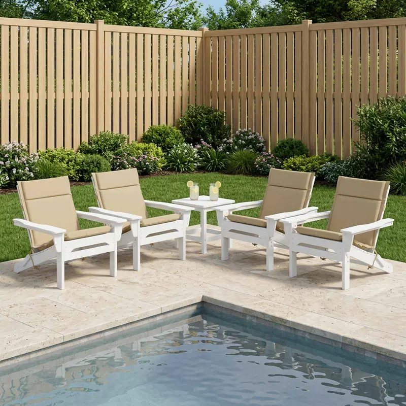 Vidaxl 6-delige hoogrug kussen gemert 6 pcs 100% polyester beige