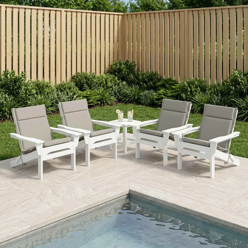 Vidaxl 6-delige hoogrug kussen gemert 6 pcs 100% polyester grijs