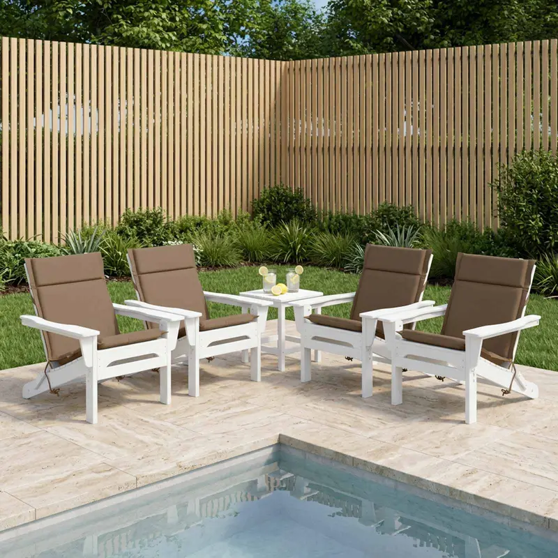 Vidaxl 6-delige hoogrug kussen gemert 6 pcs 100% polyester taupe