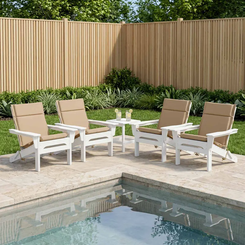 Vidaxl 6-delige hoogrug kussen gemert 6 pcs 100% polyester zand