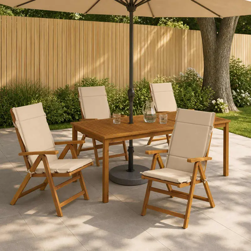Vidaxl 6-delige hoogrug kussen gemert 6 pcs 100% polyester