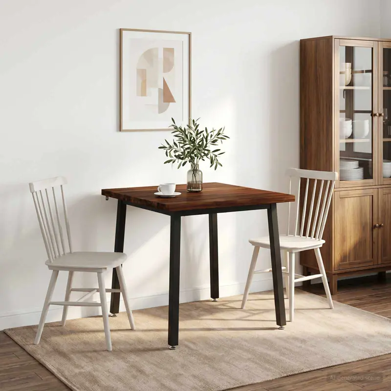 Vidaxl 60 x 55 x 75 cm massief acaciahout donkerbruin en zwart