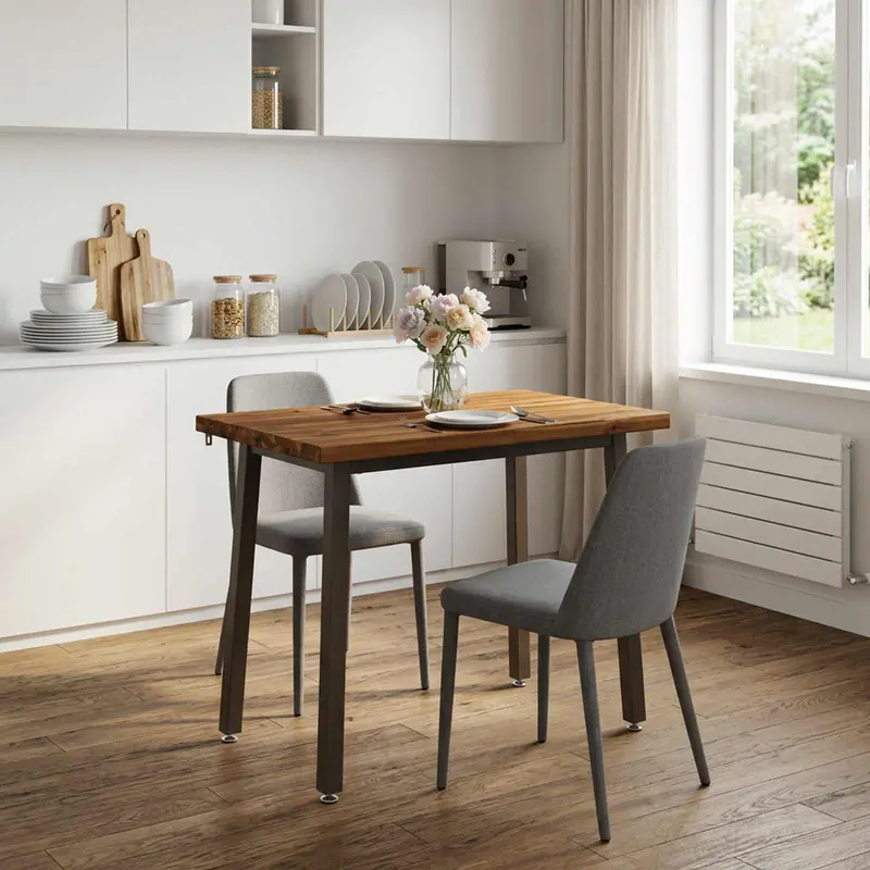 Vidaxl 90 x 55 x 75 cm massief acaciahout natuurlijk en koffie