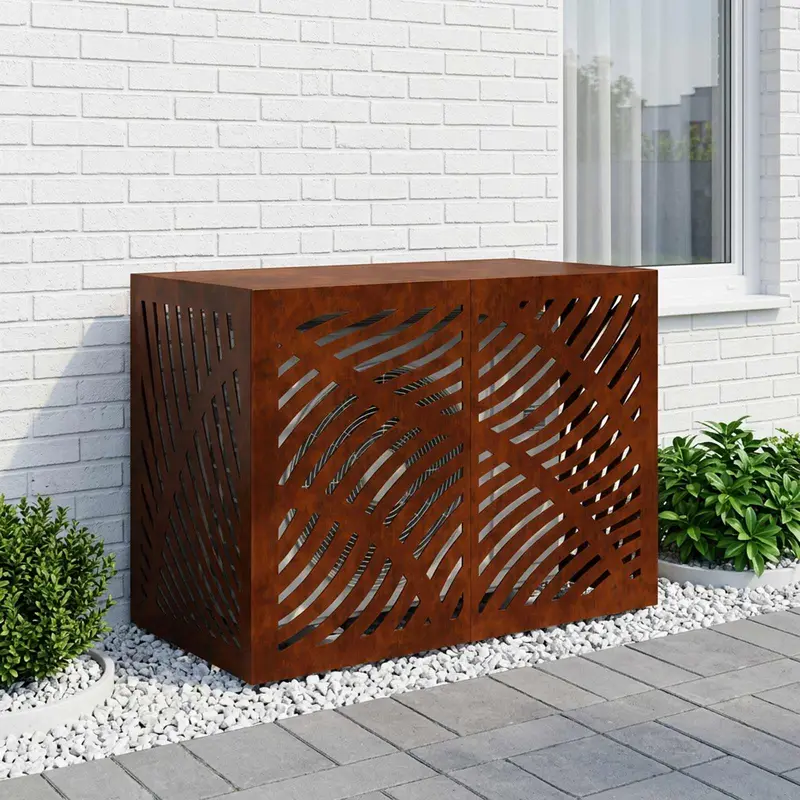 Vidaxl airconditioner hoes roestkleurig 100 x 50 x 70 cm