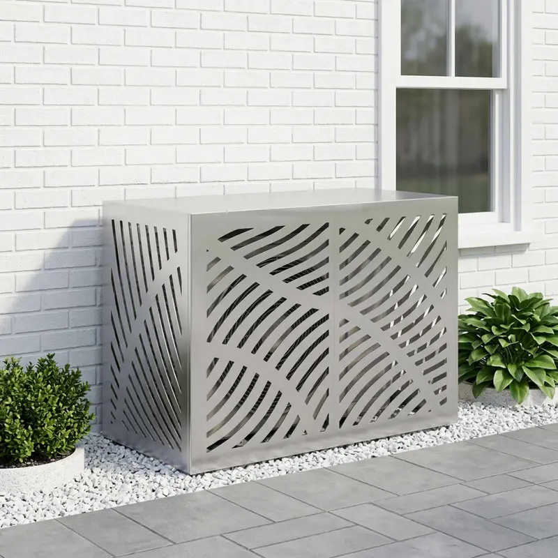 Vidaxl airconditioner hoes zilver 100 x 50 x 70 cm
