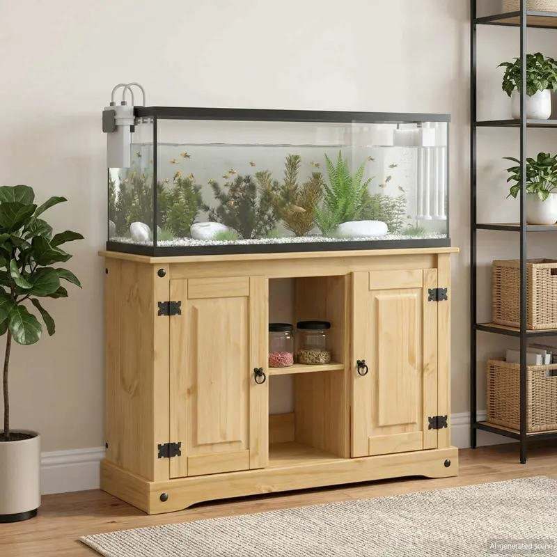 Vidaxl aquarium stand corona bruin 101,5 x 37 x 73 cm 300 kg