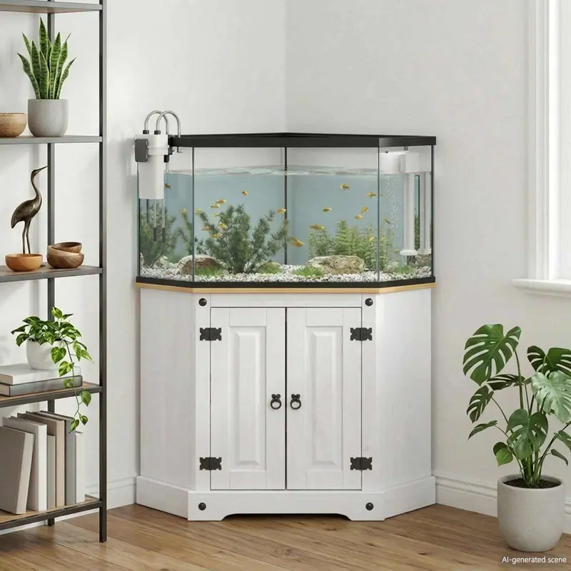 Vidaxl aquarium stand corona wit 70 x 70 x 73 cm 300 kg