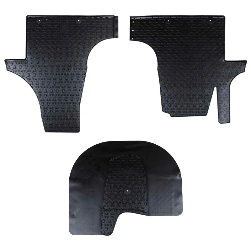 Vidaxl autobodemmat 3 st geschikt voor vw t5 2010-2015 rubber