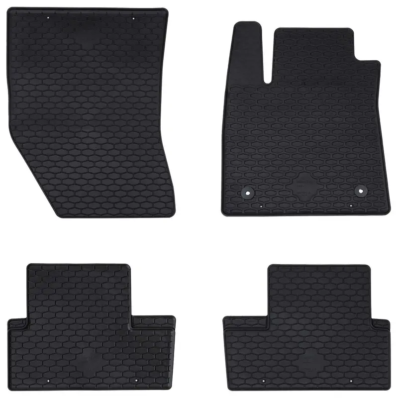 Vidaxl autobodemmat 4 st geschikt voor renault megane iv 2016- rubber