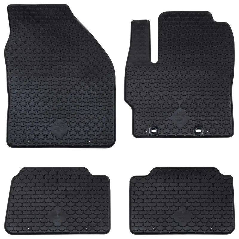Vidaxl autobodemmat 4 st geschikt voor toyota yaris 2020- rubber