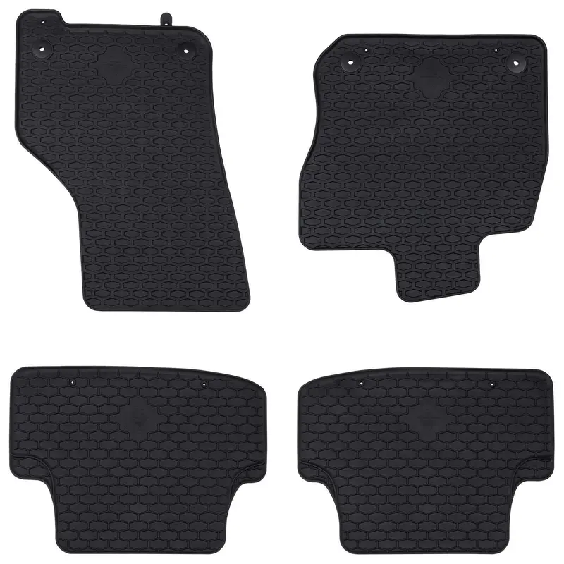 Vidaxl autobodemmat 4 st geschikt voor vw golf viii mhev 2020- rubber