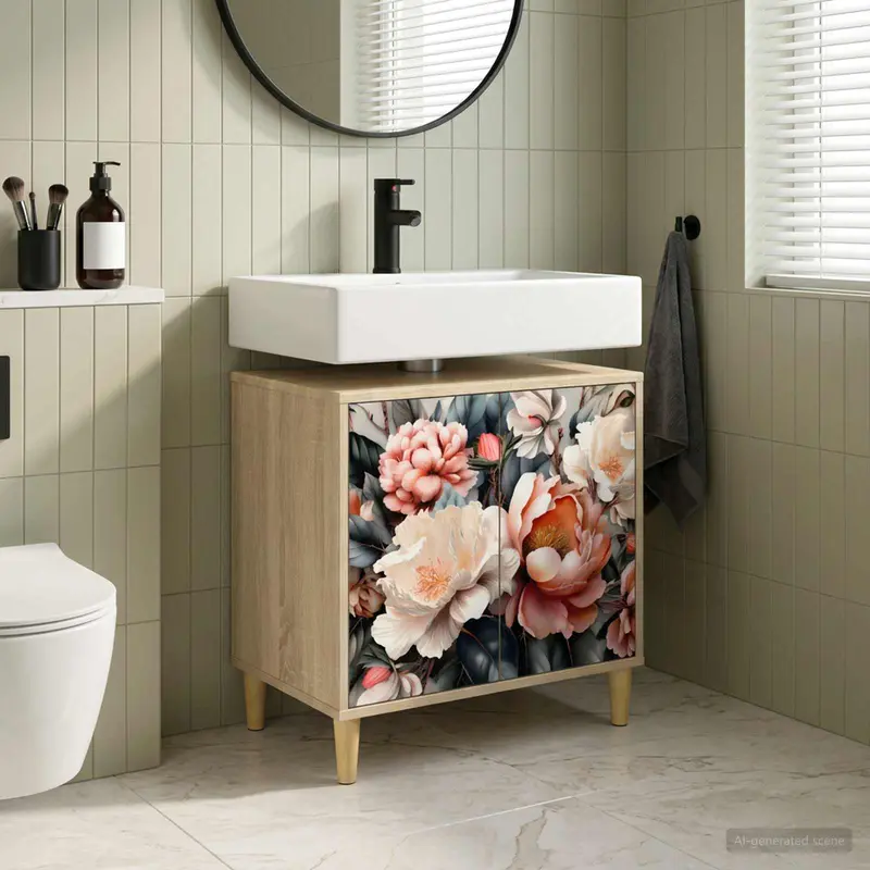 Vidaxl badkamerkast borne sonoma 60 x 40 x 60 cm bewerkt hout
