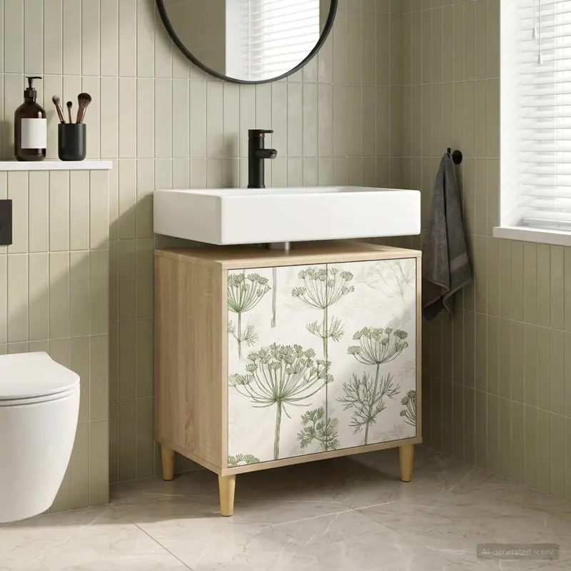 Vidaxl badkamerkast gotha sonoma 60 x 40 x 60 cm bewerkt hout