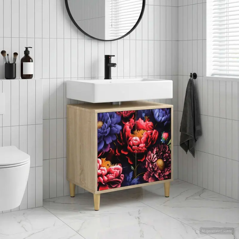 Vidaxl badkamerkast kiel sonoma 60 x 40 x 60 cm bewerkt hout