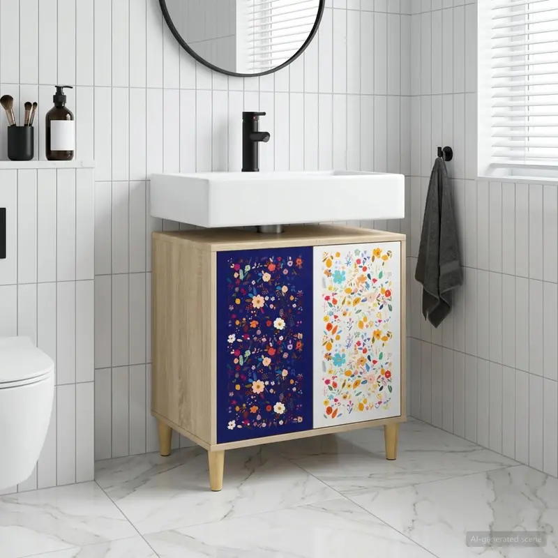 Vidaxl badkamerkast mainz sonoma 60 x 40 x 60 cm bewerkt hout