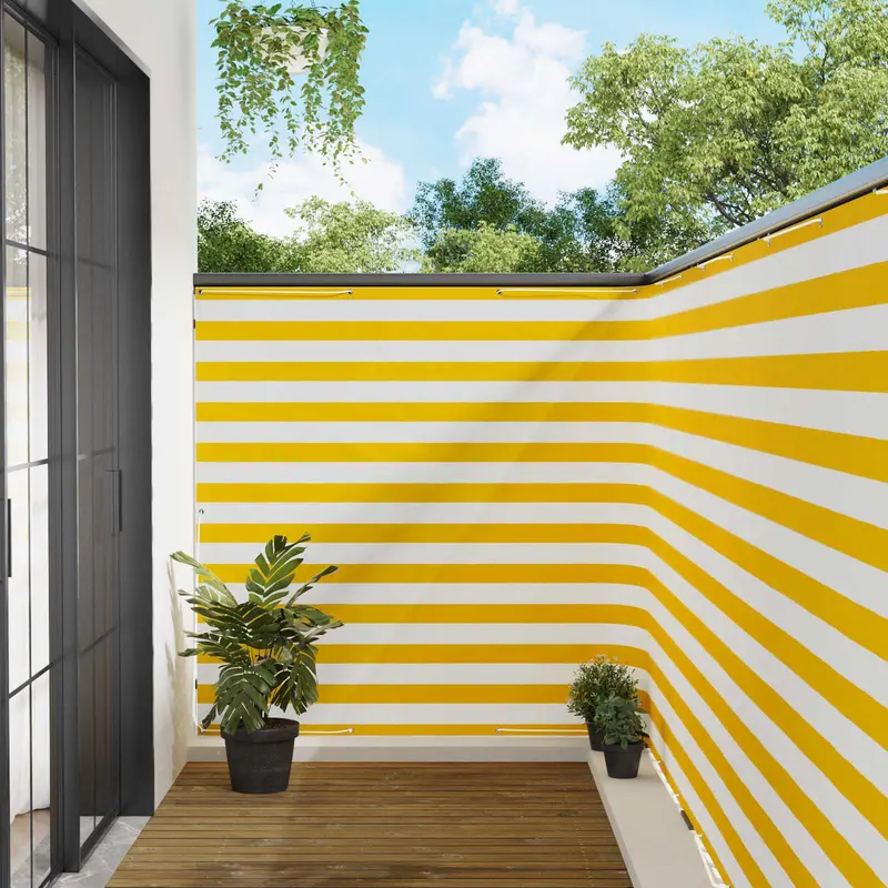 Vidaxl balkon privacy scherm 150 x 300 cm stof met pu-coating