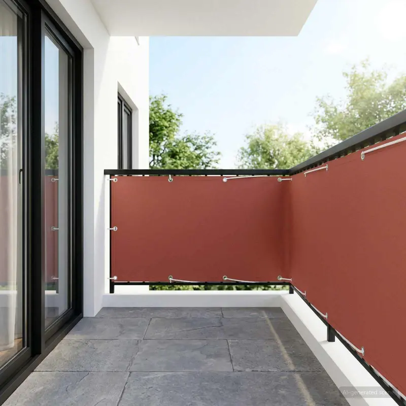 Vidaxl balkon privacy scherm 150 x 600 cm stof met pu-coating