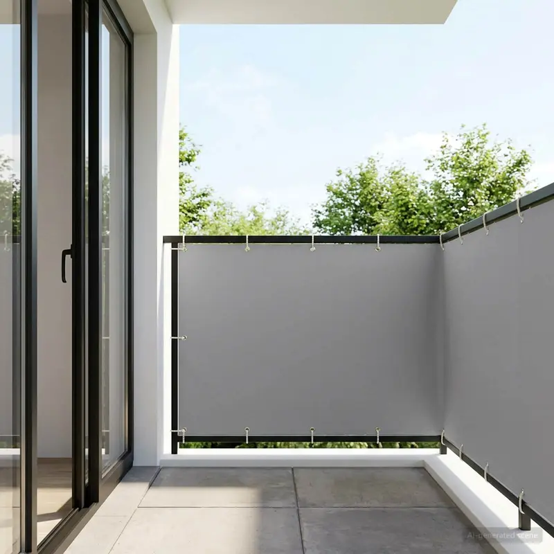 Vidaxl balkon privacy scherm 150 x 600 cm stof met pu-coating