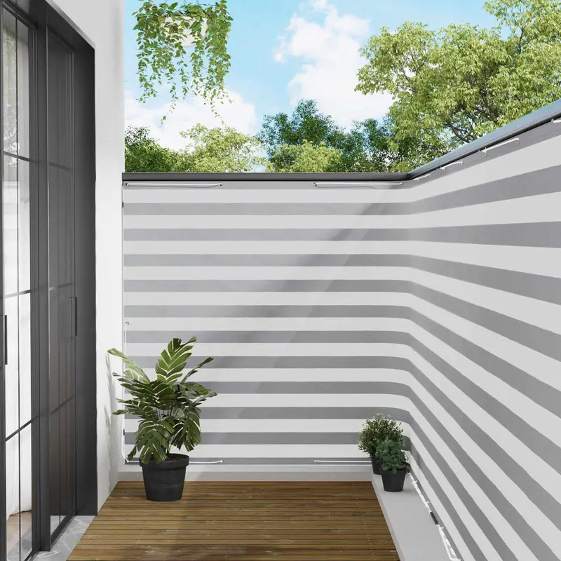 Vidaxl balkon privacy scherm 150 x 800 cm stof met pu-coating