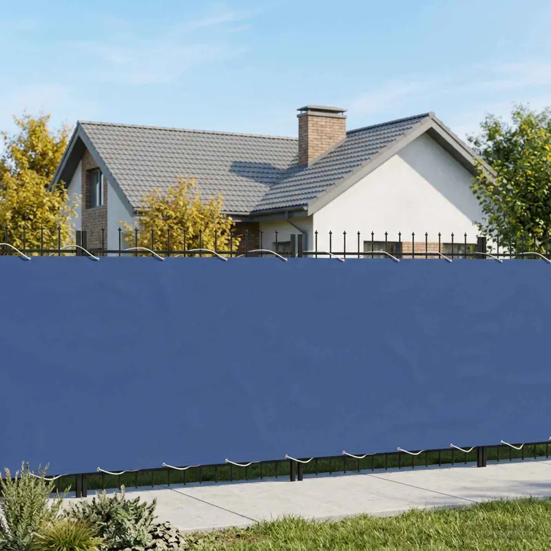 Vidaxl balkon privacy scherm 200 x 500 cm stof met pu-coating blauw