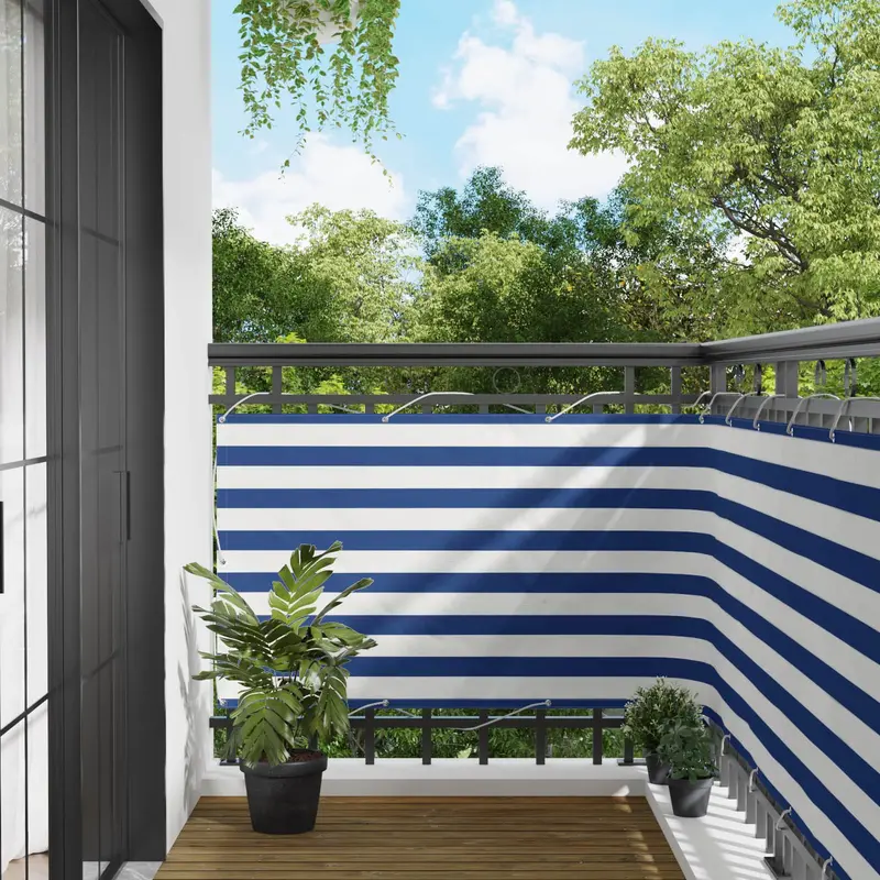 Vidaxl balkon scherm 100 x 1000 cm oxford stof rechthoekig