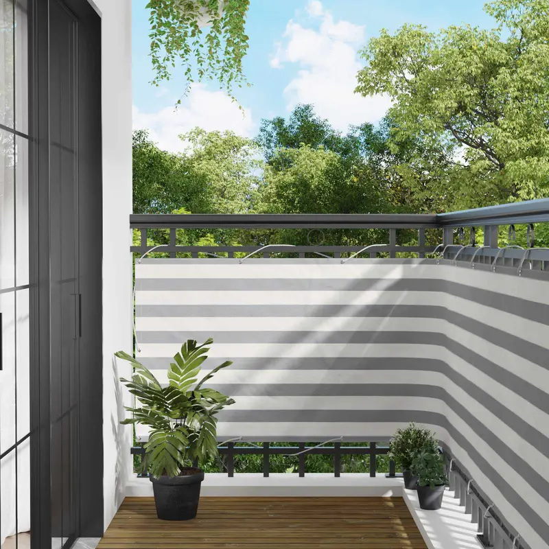 Vidaxl balkon scherm 100 x 300 cm oxford stof rechthoekig