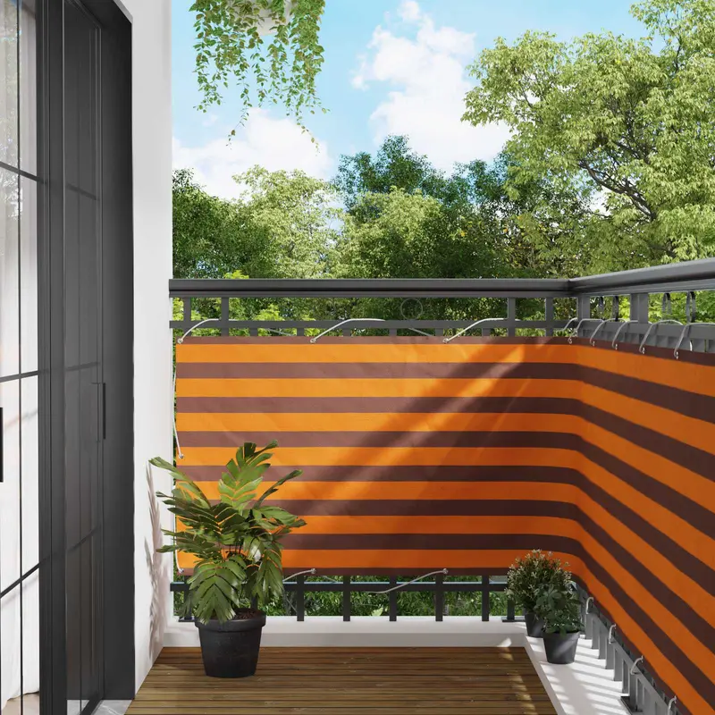Vidaxl balkon scherm 100 x 400 cm oxford stof rechthoekig