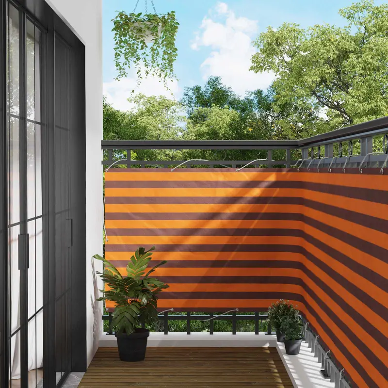 Vidaxl balkon scherm 110 x 1000 cm oxford stof rechthoekig