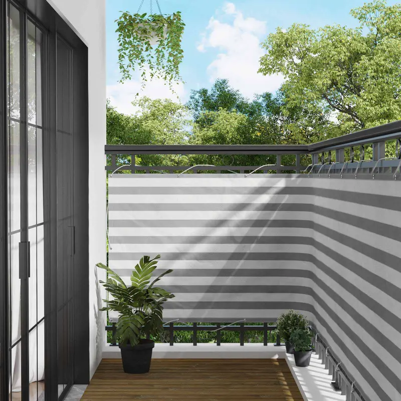 Vidaxl balkon scherm 110 x 1000 cm oxford stof rechthoekig