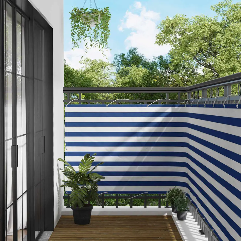 Vidaxl balkon scherm 110 x 1000 cm oxford stof rechthoekig
