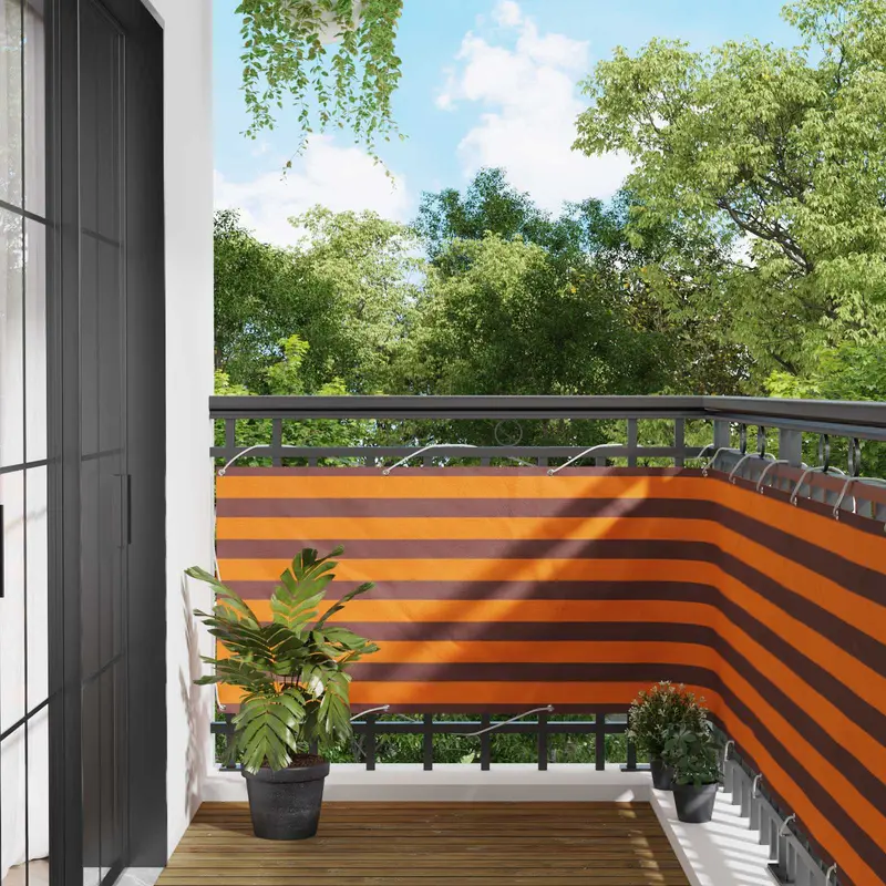 Vidaxl balkon scherm 75 x 200 cm oxford stof rechthoekig