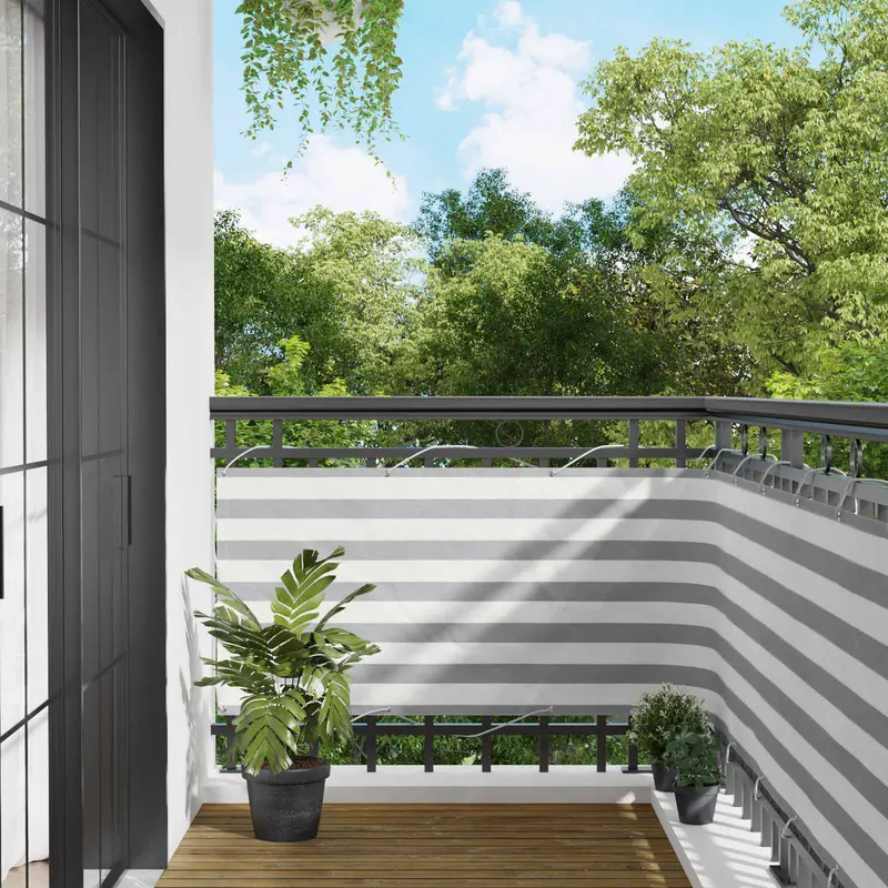 Vidaxl balkon scherm 75 x 500 cm oxford stof rechthoekig