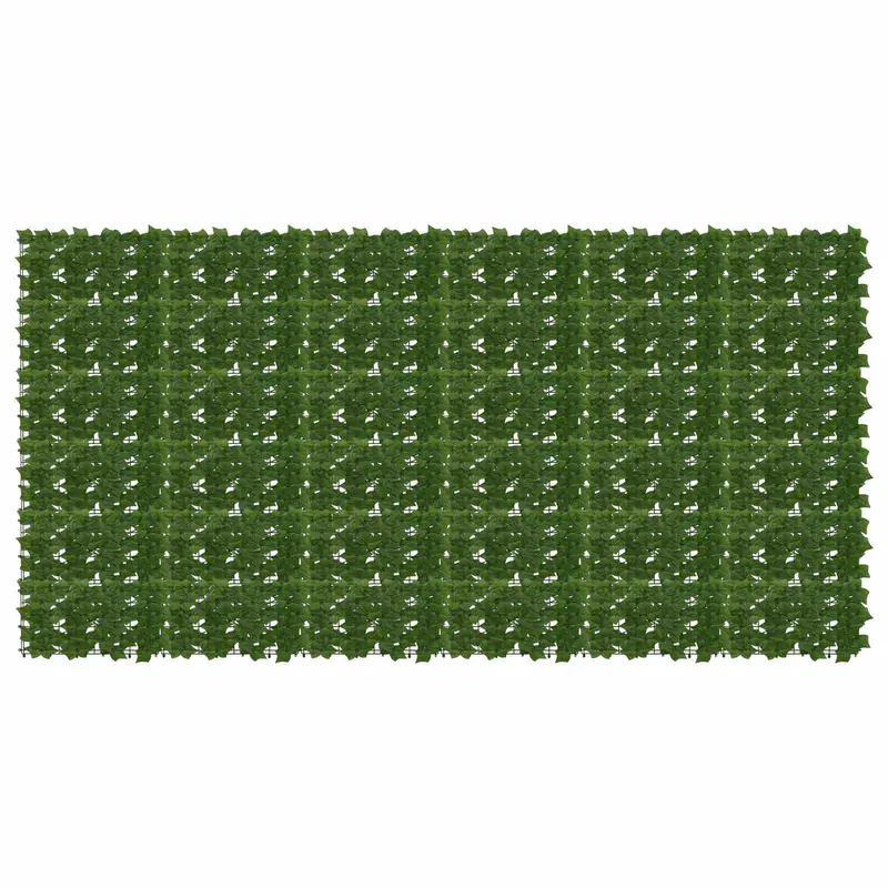 Vidaxl balkonscherm met bladeren 300 x 150 cm polyethyleen en stof