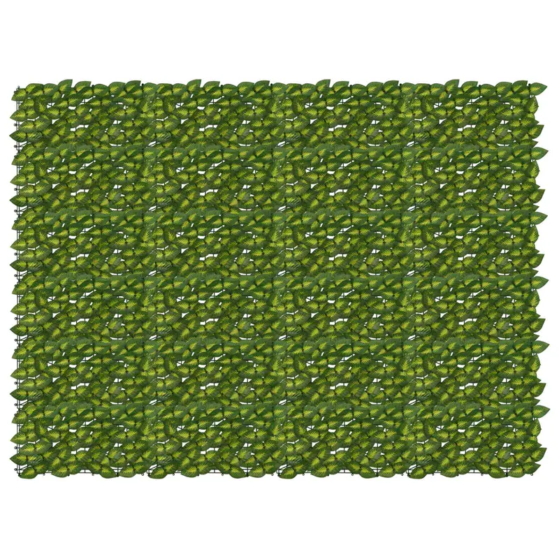 Vidaxl balkonscherm met bladeren groen en geel 200 x 150 cm