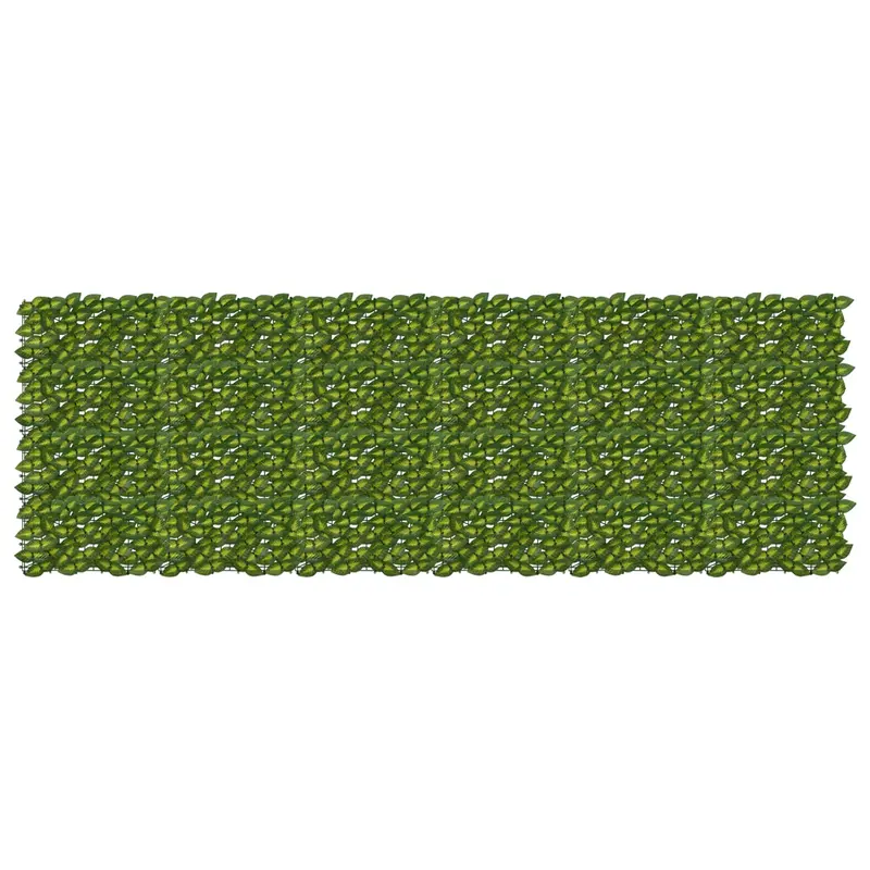 Vidaxl balkonscherm met bladeren groen en geel 300 x 100 cm