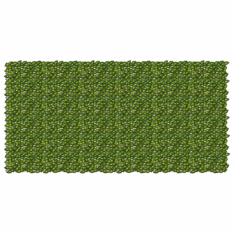 Vidaxl balkonscherm met bladeren groen en geel 300 x 150 cm