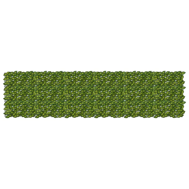 Vidaxl balkonscherm met bladeren groen en geel 300 x 75 cm