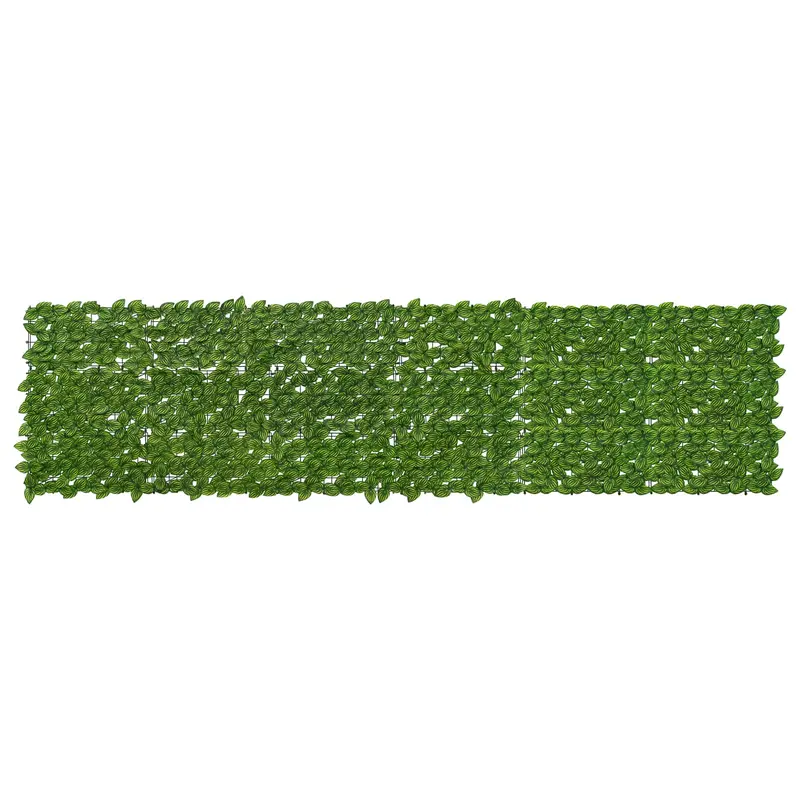 Vidaxl balkonscherm met bladeren groen en geel 300 x 75 cm