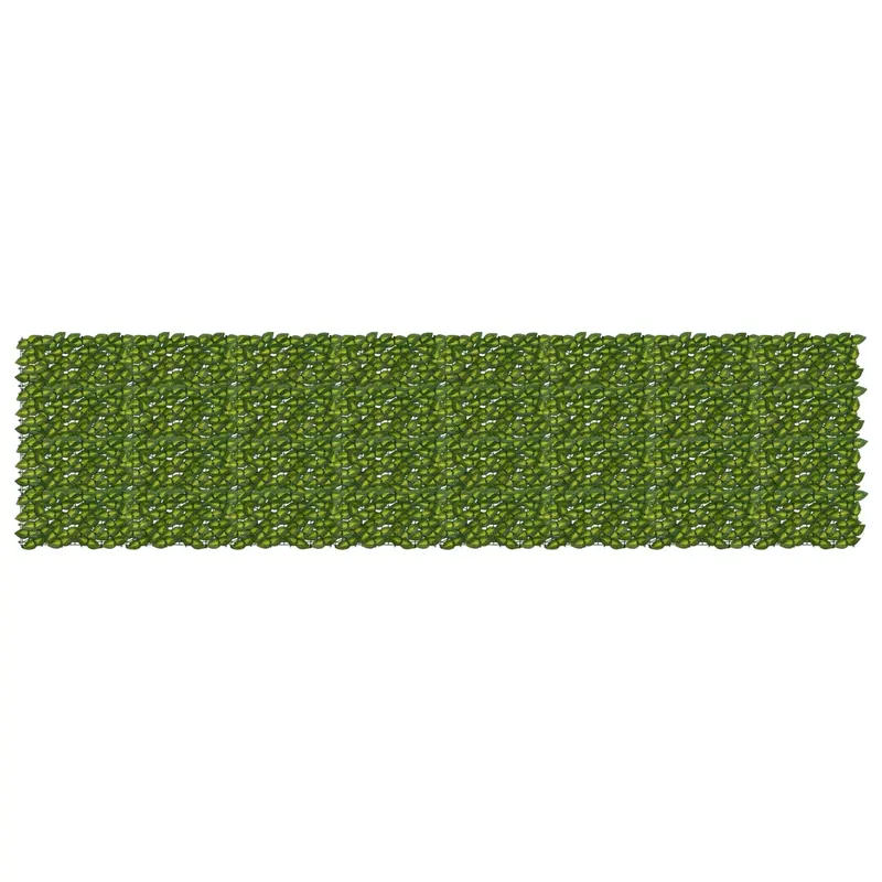 Vidaxl balkonscherm met bladeren groen en geel 400 x 100 cm
