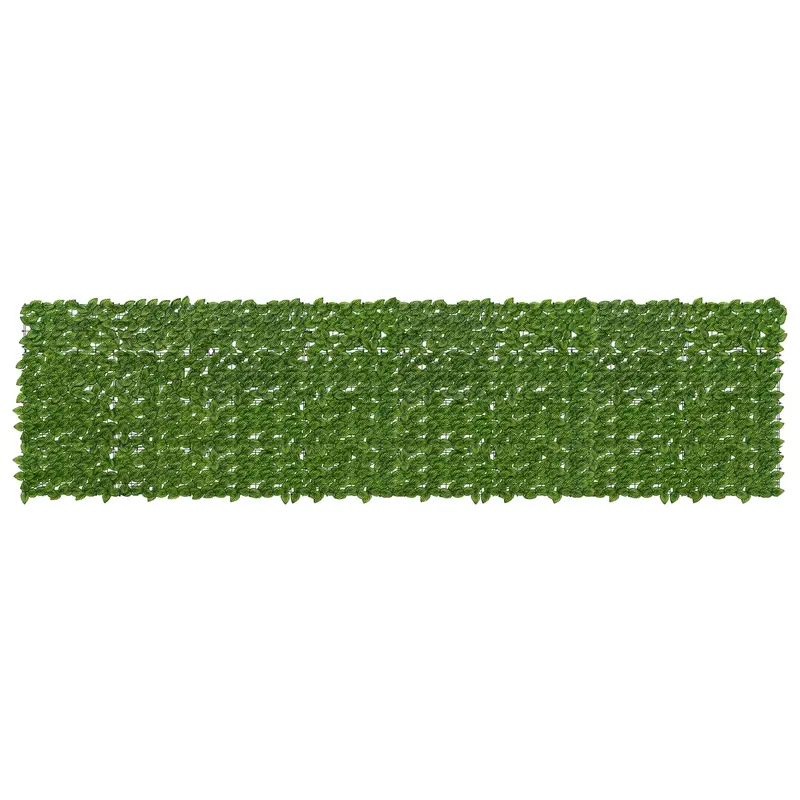 Vidaxl balkonscherm met bladeren groen en geel 400 x 100 cm