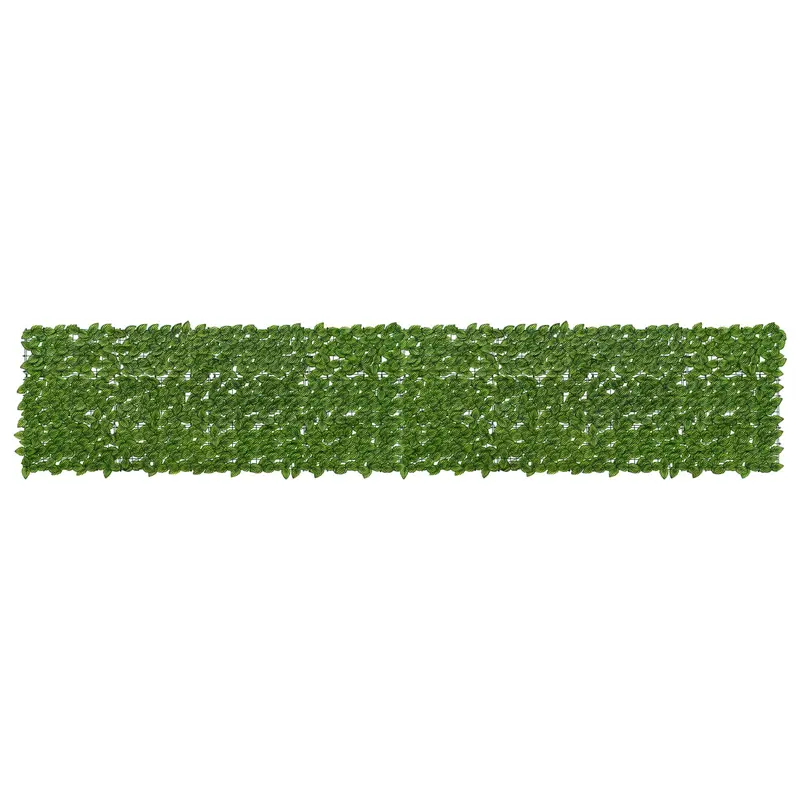 Vidaxl balkonscherm met bladeren groen en geel 400 x 75 cm